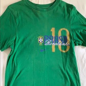 Green, Brazil Ronaldinho shirt